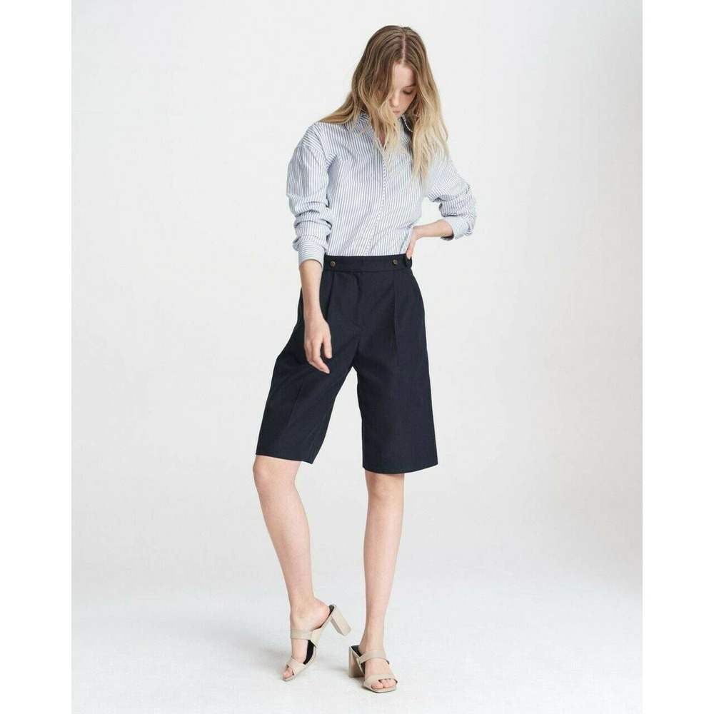 350$ Rag and Bone Womens Luca Twill Shorts in Navy Size 10